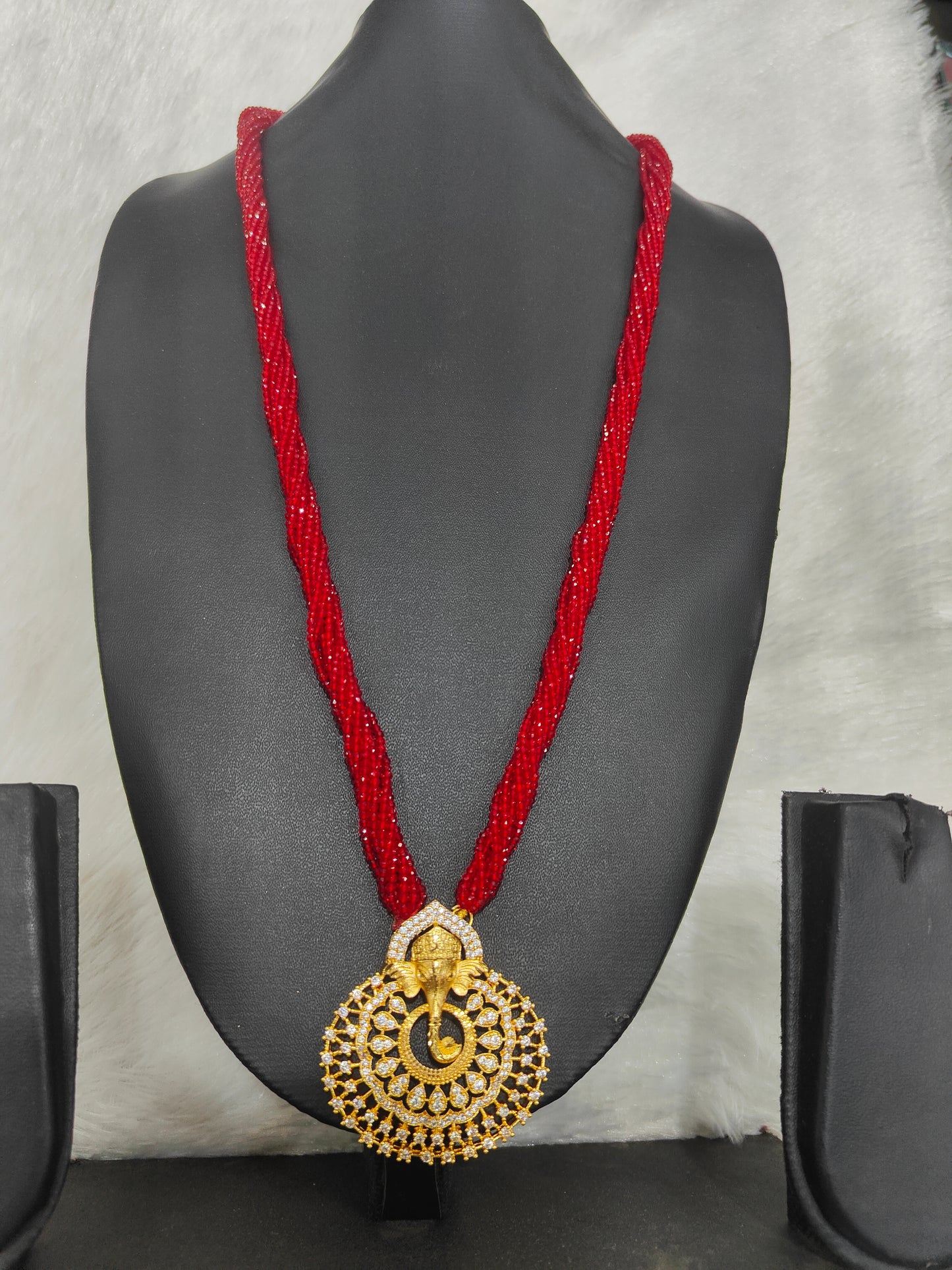 Ganesh Red Hydro Locket