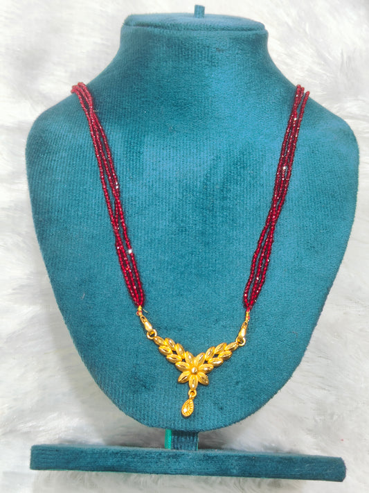 New Leaf Nepali Hydro Mangalsutra Marron